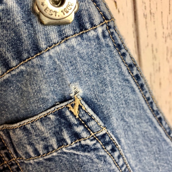 GAP Gap Overalls Jean Shortalls Shorts - Picture 5 of 5